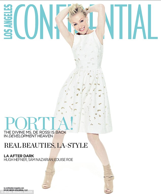 Portia de Rossi Celebrates The Cover Unveiling of LA Confidential Magazine