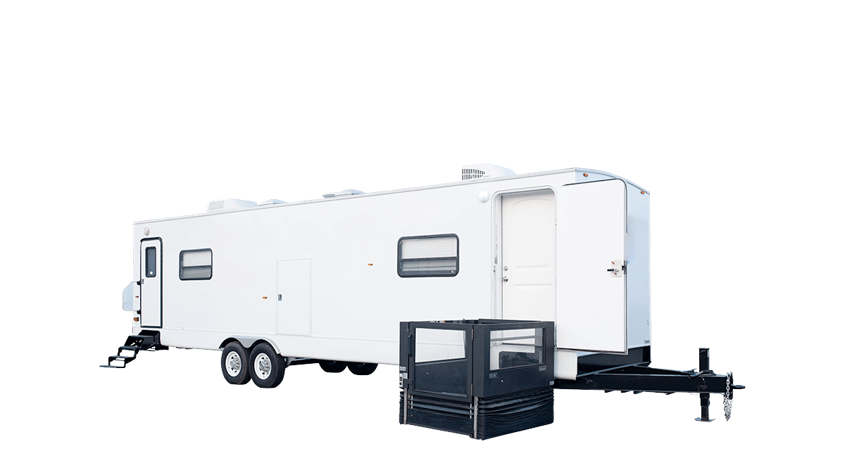 3D - 42ft - 3 Room Cast Trailer with Slide-Outs Exterior