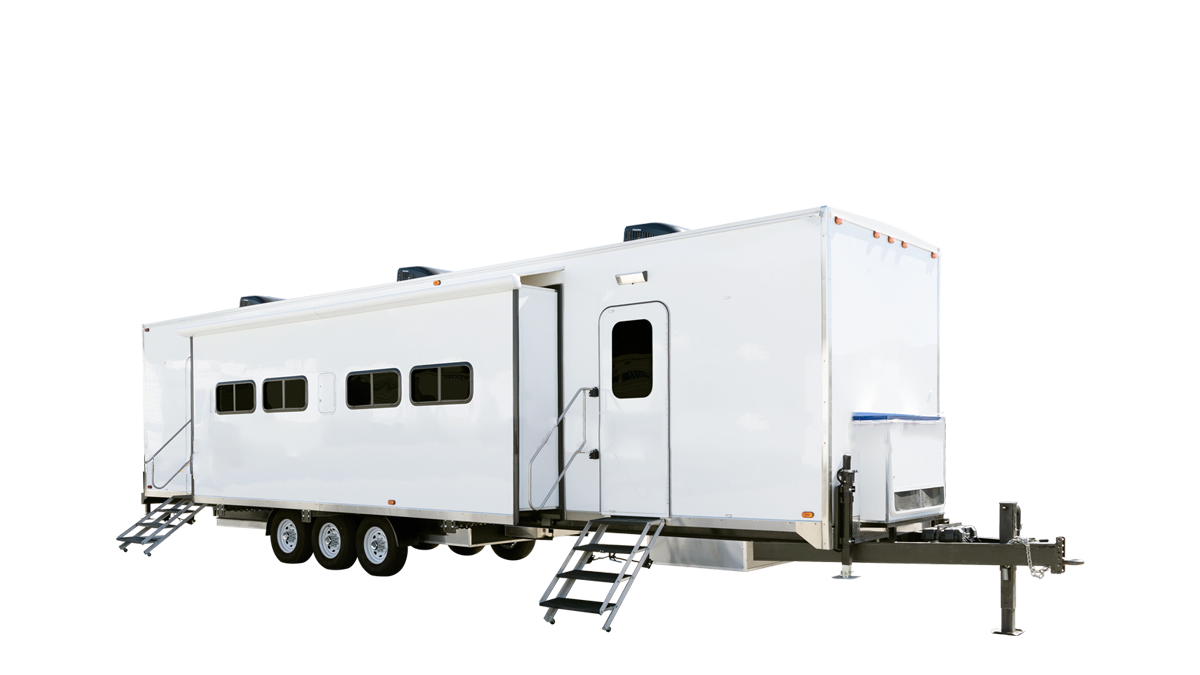 8 Station Make-Up 40ft Curbside Slide-Out Exterior